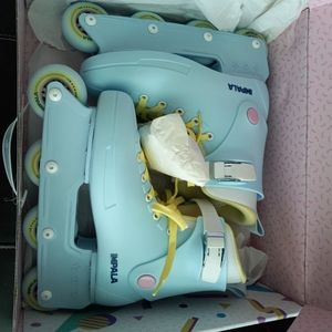 Impala Lightspeed Inline Skate - Sky Blue/Yellow Size 10